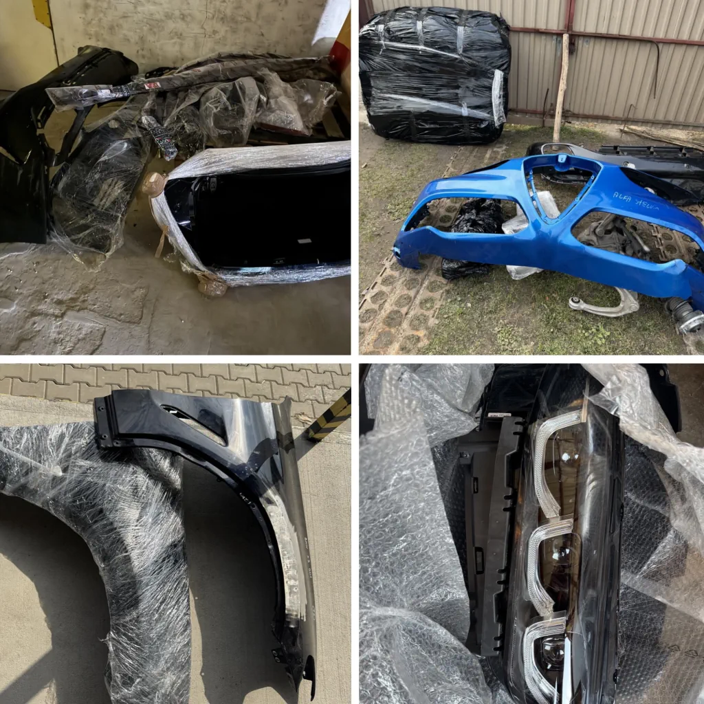 Оглядаємо та пакуємо автозапчастини, перед відправкою в Україну